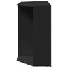 vidaXL Corner LED TV Cabinet Black 100x40x68cm Engineered Wood