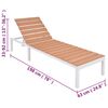 vidaXL Sun Lounger with Table Aluminium WPC and Brown