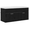 vidaXL Bathroom Cabinet Black Oak 100 x 38.5 x 46 cm Engineered Wood