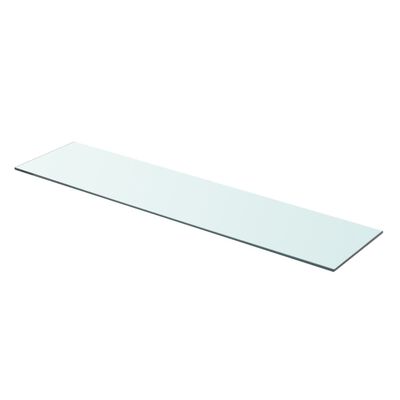 vidaXL Shelf Panel Glass Clear 90x20 cm