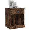 vidaXL Bedside Cabinet Smoked Oak 43x36x50 cm