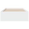 vidaXL Bed Frame with Drawers without Mattress White 90x200 cm