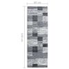 vidaXL Runner Rug BCF Grey 60x200 cm