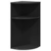 vidaXL End Table Black 29.6 x 29.6 x 60 cm Engineered Wood