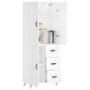 vidaXL Highboard White 69.5x34x180 cm Engineered Wood