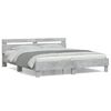 vidaXL Bed Frame without Mattress Concrete Grey 180x200 cm Super King