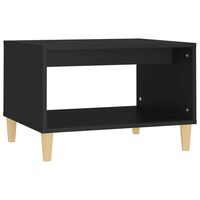 vidaXL Coffee Table Black 60x50x40 cm Engineered Wood