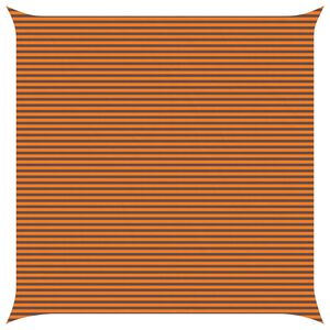 vidaXL Sun Shade Sail Orange and Brown 7 x 7 m 100% Polyester Oxford