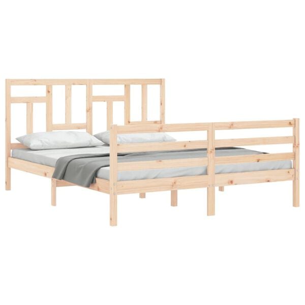vidaXL Bed Frame without Mattress 160x200 cm Solid Wood