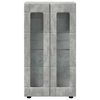vidaXL Sideboard with Shelf FLORIN Concrete Grey 55.5 x 29 x 103 cm