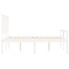 vidaXL Senior Bed without Mattress White Small Double Solid Wood