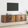 vidaXL Wall-mounted TV Cabinet Set 2 pcs Old Wood 80 x 34.5 x 40 cm