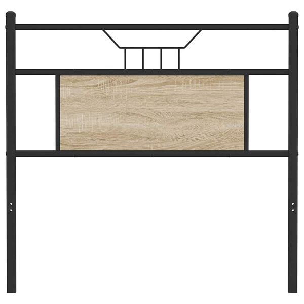 vidaXL Replace Headboard Sonoma Oak 75 cm Engineered Wood and Steel