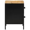 vidaXL Bedside Cabinet 2 pcs Brown and Black 40 x 35 x 50 cm