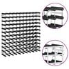 vidaXL Wine Rack for 120 Bottles Black Solid Pine Wood