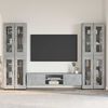 vidaXL TV Cabinet Set with Drawer FLORIN Concrete Grey Engineered Wood