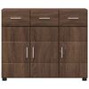 vidaXL Sideboard FLORIN Brown Oak 88.5 x 30.5 x 73 cm Engineered Wood