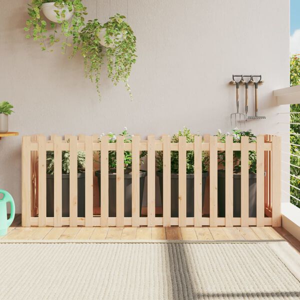 vidaXL Garden Raised Bed with Fence Design 200x50x70 cm Solid Wood Pine