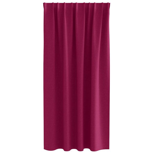 vidaXL Blackout Curtains with Rings 2 pcs Wine Red 175 x 140 cm