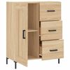 vidaXL Sideboard Sonoma Oak 69.5x34x90 cm Engineered Wood