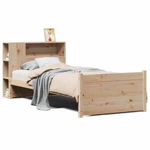 vidaXL Bookcase Bed without Mattress 75x190cm Small Single Solid Wood Pine