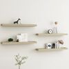 vidaXL Loggia Wall Shelves 4 pcs Oak 80x15x4 cm MDF