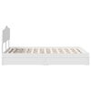 vidaXL Storage Bed with Headboard White 120 x 190 cm Engineered Wood