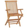 vidaXL Folding Garden Chairs 6 pcs Solid Teak Wood