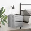 vidaXL Wall-mounted Bedside Cabinets 2 pcs Grey Sonoma 38x34x40 cm