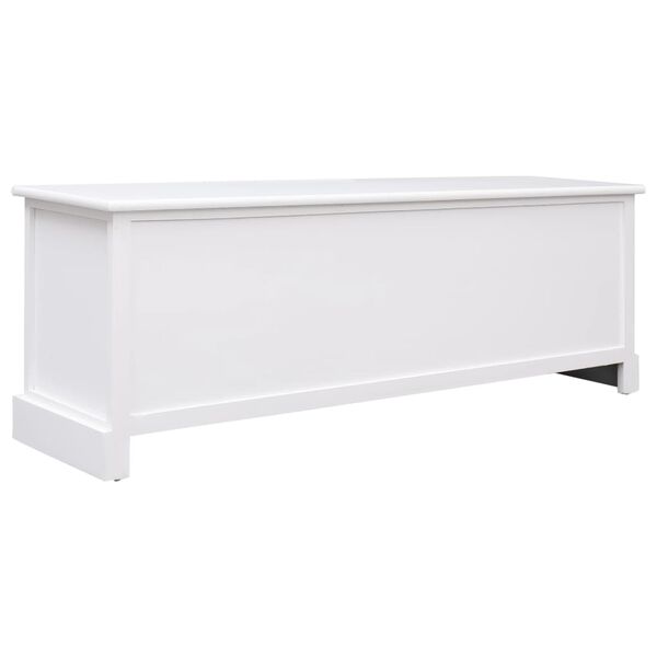 vidaXL Hall Bench White 115x30x40 cm Wood
