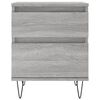 vidaXL Bedside Cabinet Grey Sonoma 40x35x50 cm Engineered Wood