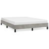 vidaXL Bed Frame without Mattress Light Grey 135x190 cm Double Double Velvet
