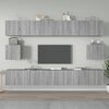 vidaXL 6 Piece TV Cabinet Set Grey Sonoma Engineered Wood