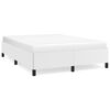 vidaXL Bed Frame without Mattress White 135x190 cm Double Double Faux Leather