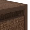 vidaXL Wall-mounted Bedside Cabinets 2 pcs Brown Oak 38x34x40 cm