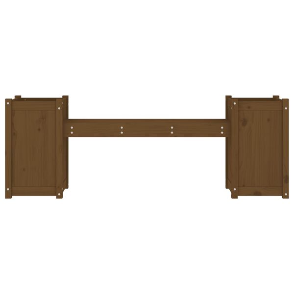 vidaXL Planter Bench Honey Brown 180x36x63 cm Solid Wood Pine
