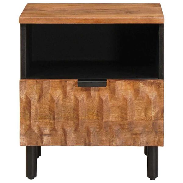 vidaXL Bedside Cabinet Brown 40 x 33 x 46 cm Solid Mango Wood