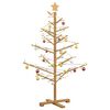 vidaXL Wooden Christmas Tree with Stand Brown 125 cm Solid pine wood