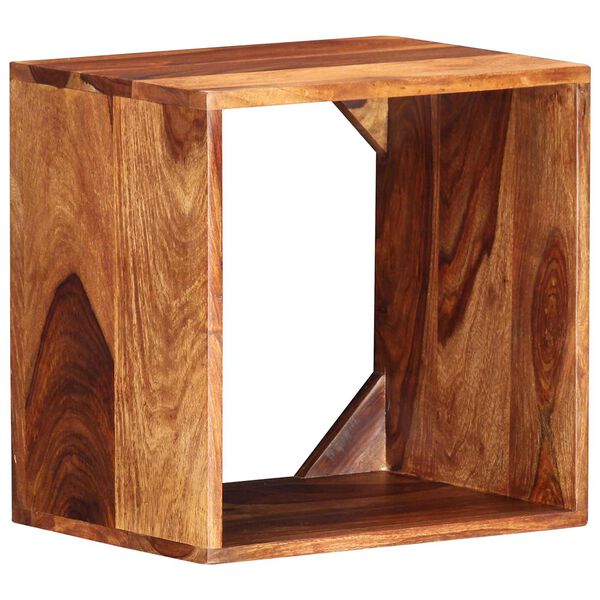 vidaXL Wall Cube Shelf Brown 40 x 30 x 40 cm Solid Acacia Wood