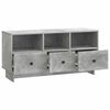 vidaXL TV Cabinet Concrete Grey 102 x 34.5 x 50 cm Engineered Wood