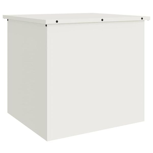 vidaXL Outdoor Storage Box White 55 x 50.5 x 50 cm Steel
