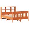 vidaXL Bed Frame without Mattress Wax Brown 150x200 cm King Size Solid Wood Pine