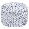 vidaXL Boat Rope White 10 mm 100 m Polypropylene