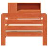 vidaXL Bed Frame without Mattress Wax Brown 75x190 cm Small Single Solid Wood Pine