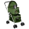 vidaXL 2-Layers Folding Dog Stroller Green 83x48x97 cm Oxford Fabric