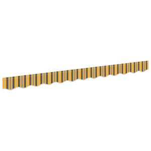 vidaXL Awning Valance Replacement Yellow and Grey 2.5 m Polyester