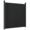 vidaXL Fence Panel Grey 1391x186 cm WPC