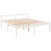 vidaXL Senior Bed without Mattress White 200x200 cm Solid Wood
