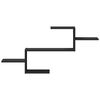 vidaXL Wall Shelf Black 104x15x49 cm Engineered Wood