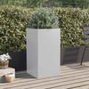 vidaXL Planter Silver 42x38x75 cm Galvanised Steel